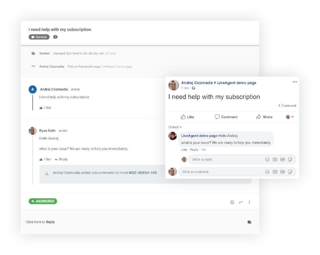 Tích hợp Facebook với LiveAgent